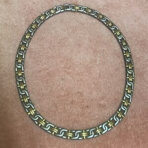 Gold & Silver tone Necklace Nice Look